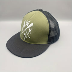 Men's Hip Hop Baseball Cap Flat Brim Breathable Mesh Cap