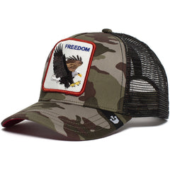 Animal Embroidery Mesh Baseball Hat