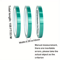 High Temp Heat Resistant Tape 33m 108ft No Residue Heat Transfer