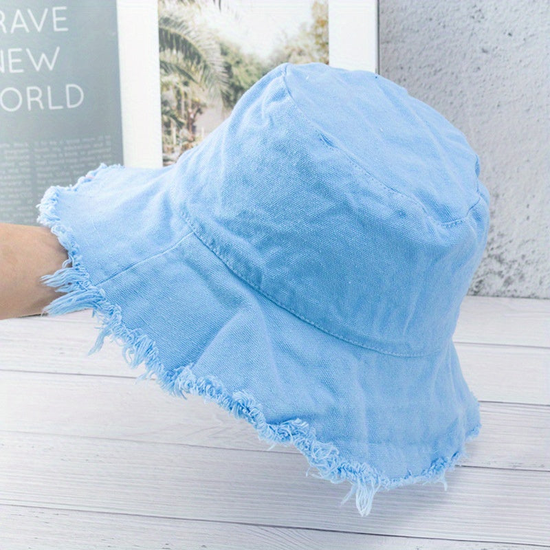 Fr brim Bucket Hat Unisex Cas Basin Hat Light Sun Fisherman Cap