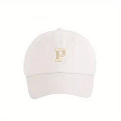 Kids Soft Top Baseball Cap Sunshade Letter Patched Hat