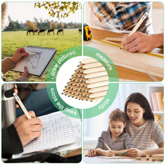 Natural Wood Golf Pencil Half Pencil With Eraser Mini Pencil