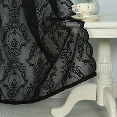 Lace Rod Pocket Curtain for Home Decor