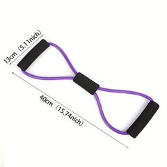8 Shaped Tension Rope Chest Expander Elastic Strap