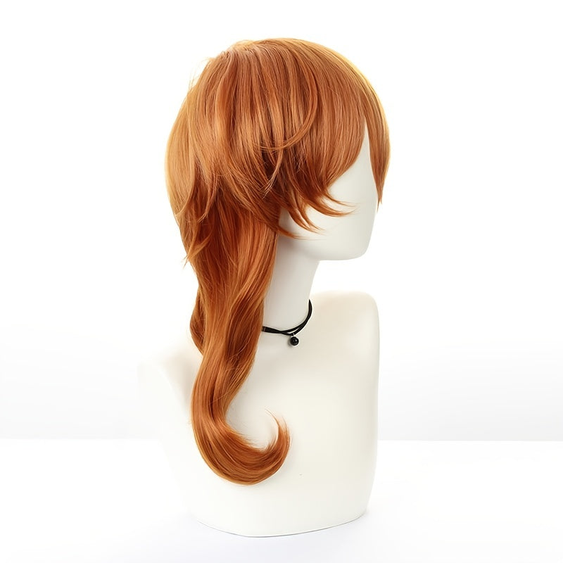 Men's Funky Orange Red Wig Headgear