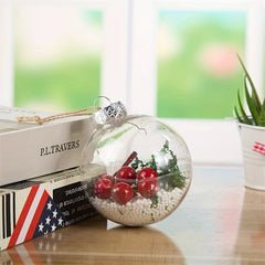 Christmas Ball Ornament Gift Decorations Snowman Shatterproof Hanging Baubles