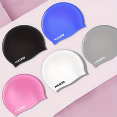 Silicone Swimming Cap for Adults Waterproof Comfortable and Durable Large Size