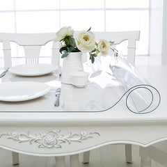 Waterproof Transparent Table Mat 1.5mm Thick PVC Soft Glass Cover