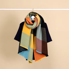 Plaid Print Scarf Shawl for Women