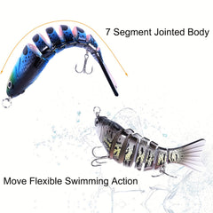 3pcs Fishing Lures Saltwater Swim Baits For Bass 3D Eyes Slow Sinking Hard Lure