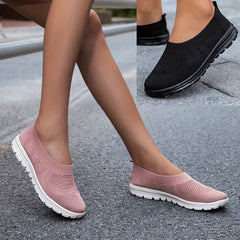 Women's Lightweight Walking Shoes Low Top Sport Flat Shoes