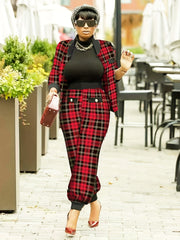 Patchwork Printed Casual Two-piece Set