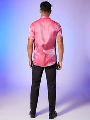 Men's Summer Party Casual Short Sleeve Button Up Shirt