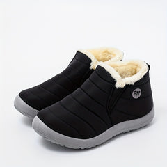 Women's Waterproof Faux Fur Lined Ankle Boots