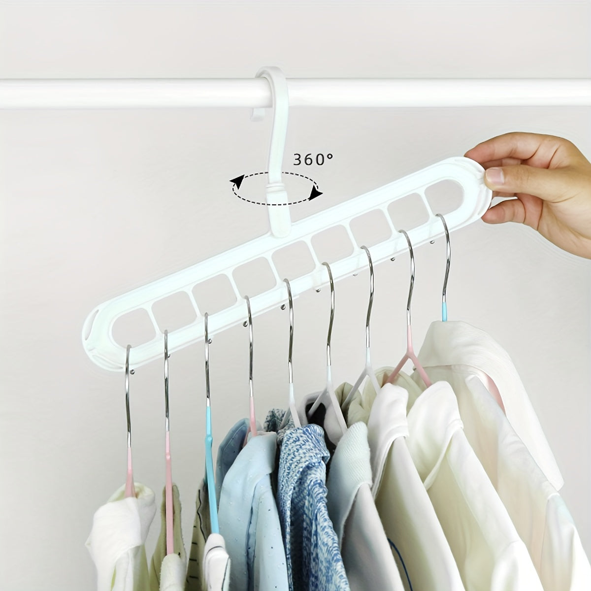 9 Hole Portable Travel Clothes Hanger