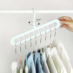 9 Hole Portable Travel Clothes Hanger