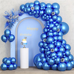 87pcs Metallic Latex Balloons Set for Party Decorations