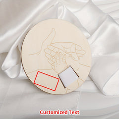 Yellow Wooden Custom Bracelet Holder