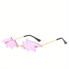 Y2K Rimless Sunglasses Beach Party Club UV400