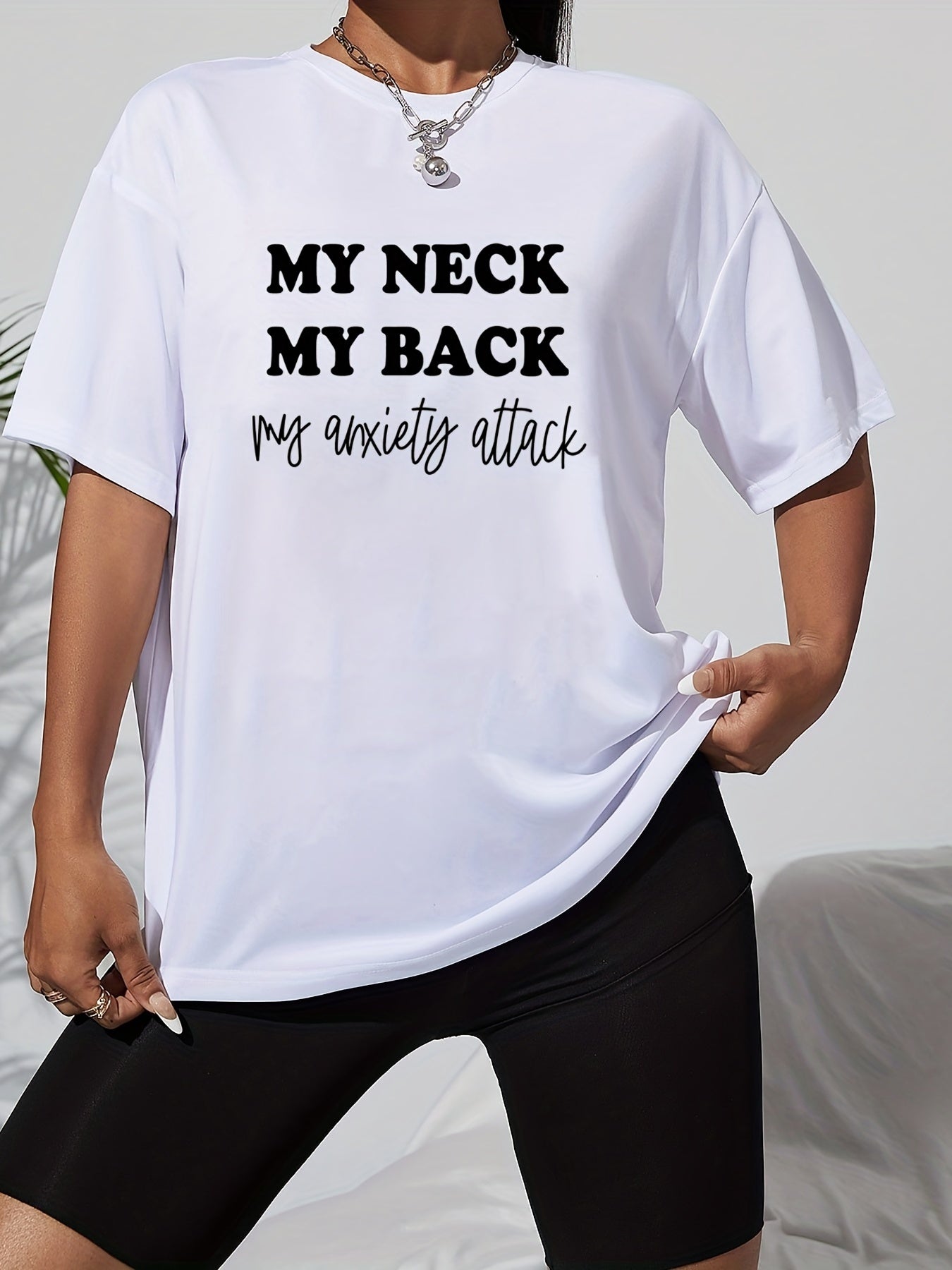 Casual Sports T Shirts Crew Neck Short Sleeve Tee Women's Summer Tops