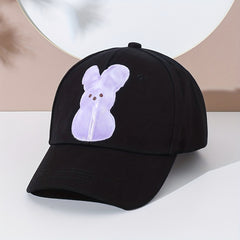 Bunny Print Baseball Cap Adjustable Sunscreen Dad Hat Women Sports Hats