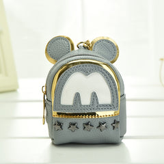 Girls Cartoon Mouse Mini Coin Purse Zipper Wallet Holiday Gift