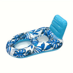 PVC Inflatable Pool Lounger with Backrest for Pool Party