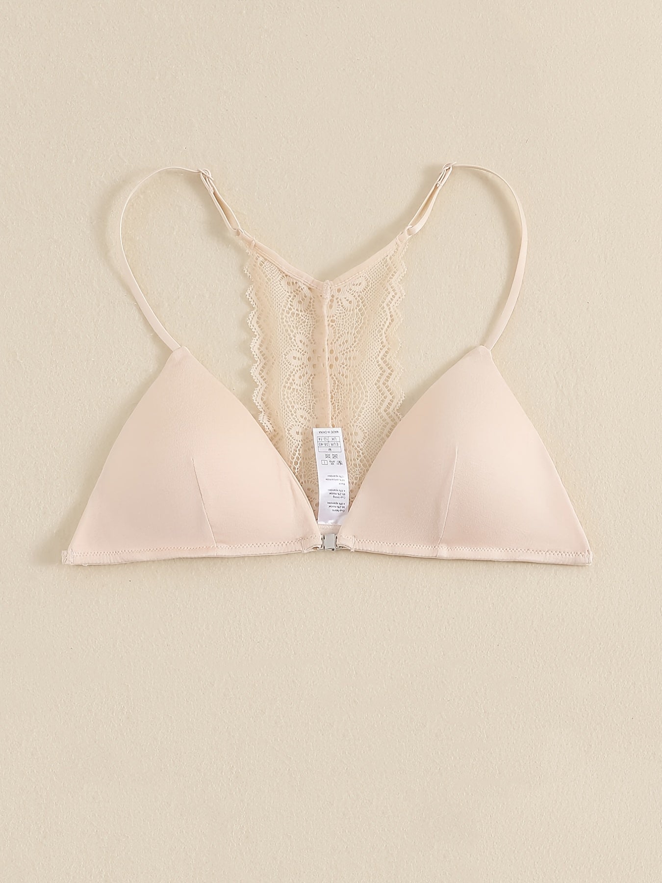 Front Buckle Lace Bra Removable Pads Beauty Back Lingerie