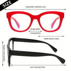 3 Pair Anti Blue Light Reading Glasses With Bag and Cloth