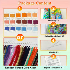 Colorful Houses Cross Stitch Kit 30x40cm 11 8x15 7Inch