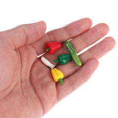 1/12 Dollhouse Vegetables Model Mini Food Play Accessories Toys