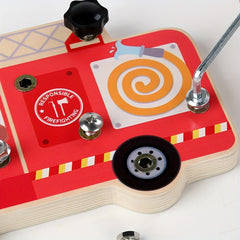 Wooden Screwdriver Fire Truck Toy