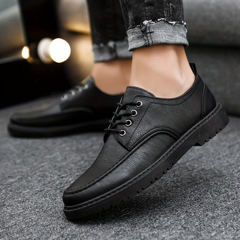 Men's Derby Shoes Lace up Front Dress Shoes For Men Business Formal Wedding