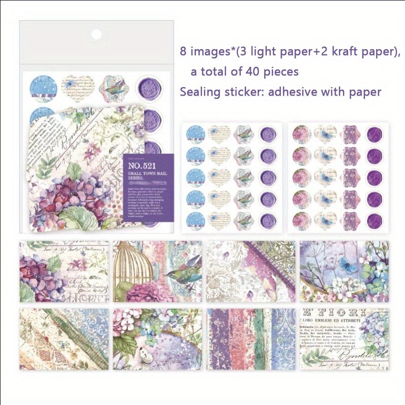 40pcs Mini Envelopes Gift Card Retro Business Card Storage