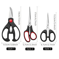 Stainless Steel Kitchen Scissors Set Tailor Student Art Scissors
