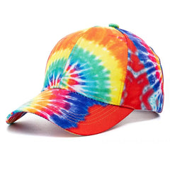 Colorful Tie Dye Baseball Cap for Sun Protection