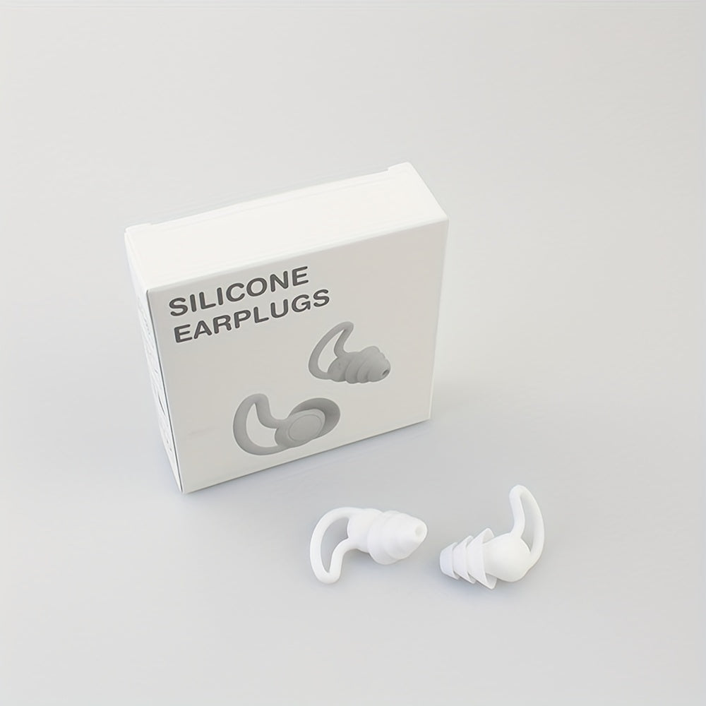 Silicone Waterproof Swimming Earbuds with Clear Case