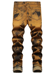Men's Tie Dye Stretch Denim Jeans