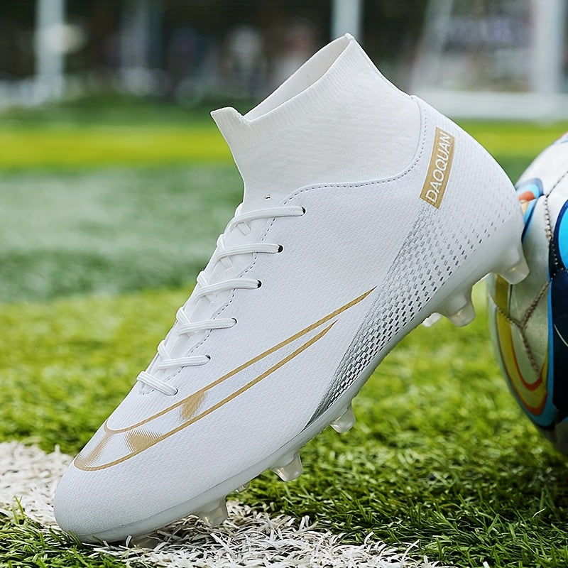Men's AG Soccer Cleats Lightweight Non Slip & Lace Up Sports Shoes