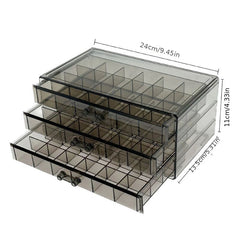 Transparent Jewelry Box Earrings Beaded Necklace Storage Display Box