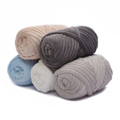 Chunky Knit Yarn Velvet Bulky Big Cotton Tube Thick 17 6oz