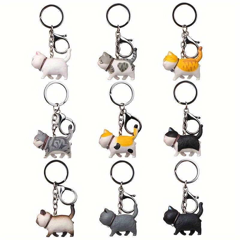 Cute Cat Kitten Keychain Cartoon Purse Pendant Ornament