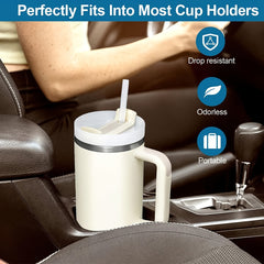 1200ml 40Oz Tumbler With Handle, Vacuum Insulated Water Bottle