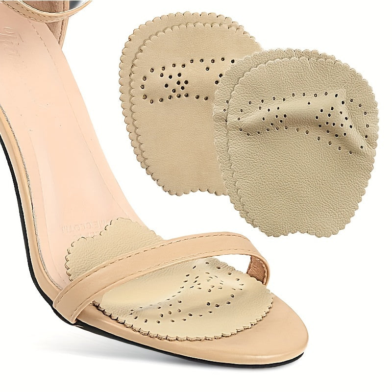 Breathable High Heel Ball of Foot Cushions - Sheepskin Non-slip Stickers