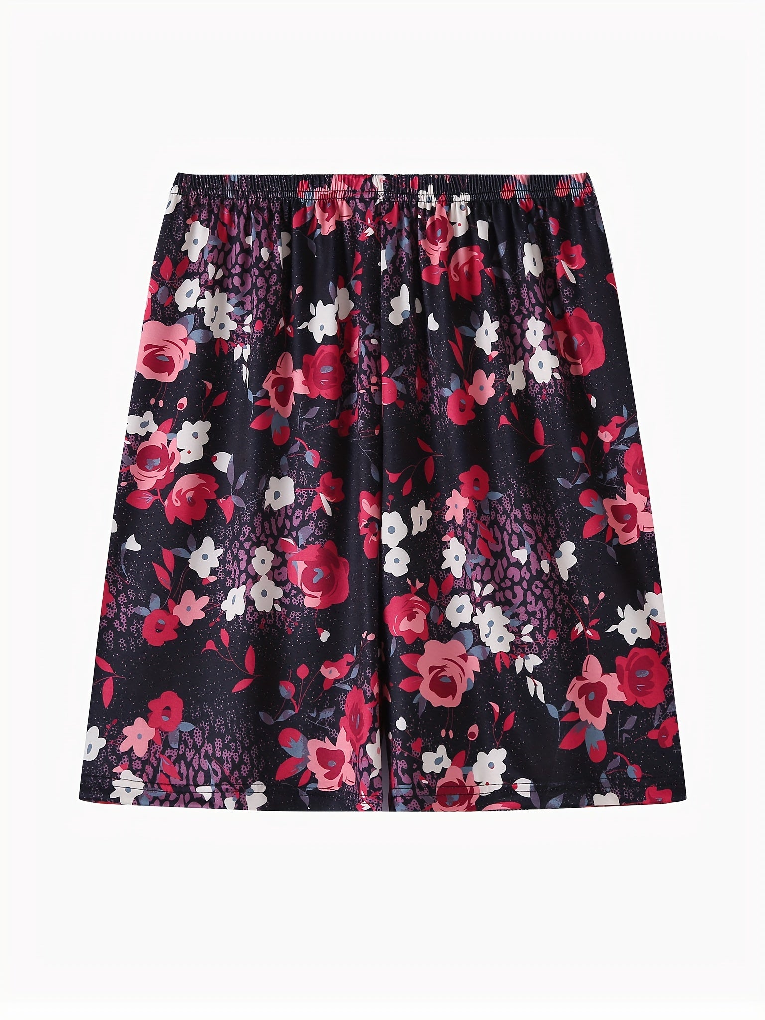 Floral Print Lounge Shorts Set