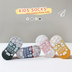 5 Pairs Baby Cartoon Anti-Skid Cotton Socks for Floor & Trampol