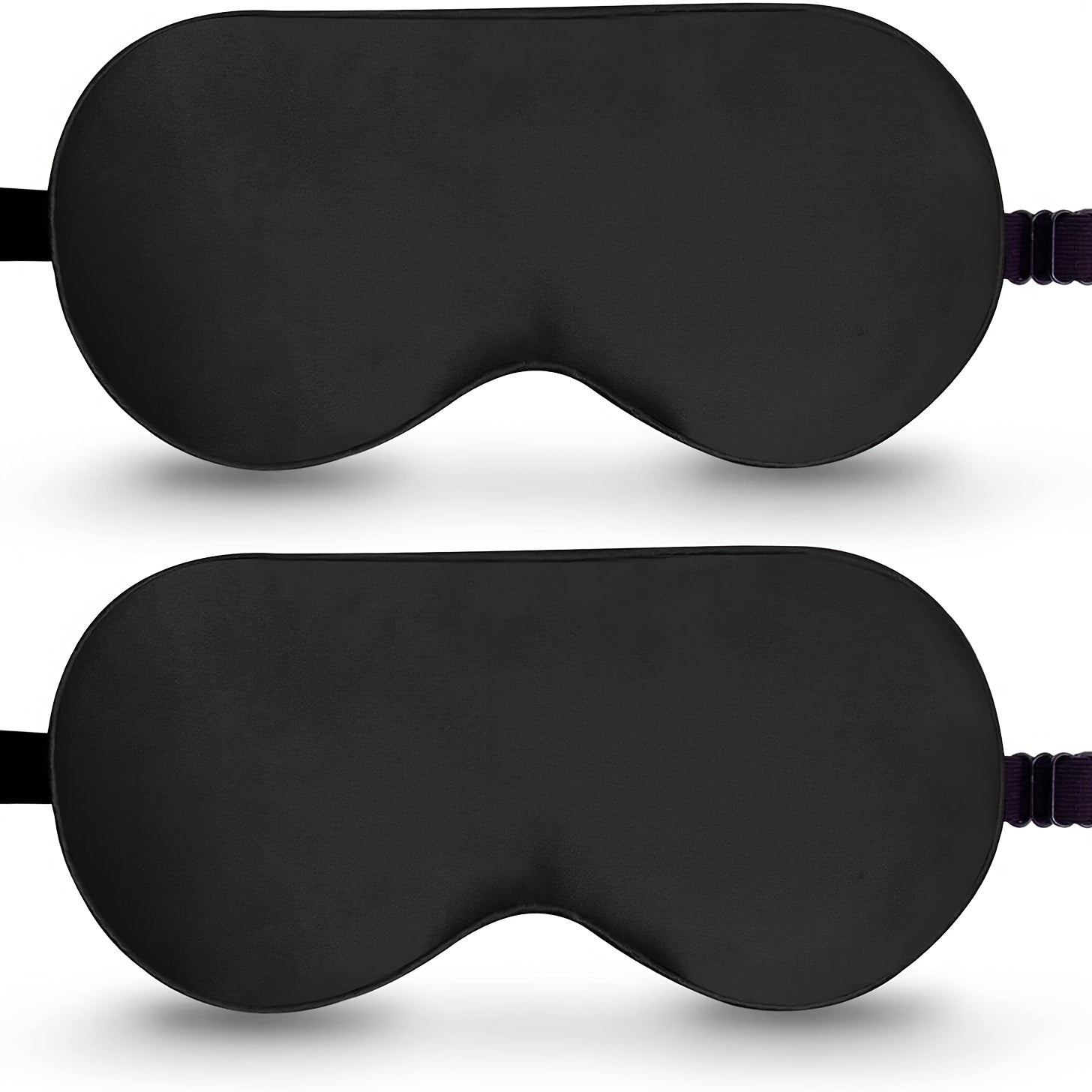 2pcs Blackout Soft Sleep Eye Mask Comfy Blindfold for Travel Nap Rest