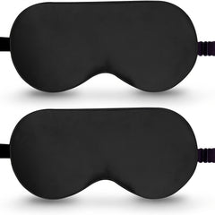 2pcs Blackout Soft Sleep Eye Mask Comfy Blindfold for Travel Nap Rest