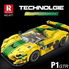 368pcs Reobrix Car Building Blocks Racing Car Building Blocks City Vehicle Build