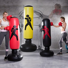 Inflatable Boxing Column Punching Bag Fitness Sandbag